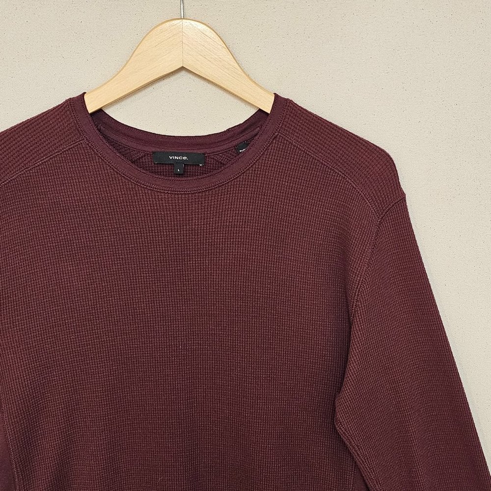 Vince L/S Waffle Knit Tee L